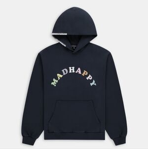 Madhappy Pastels French Terry Hoodie In Navy